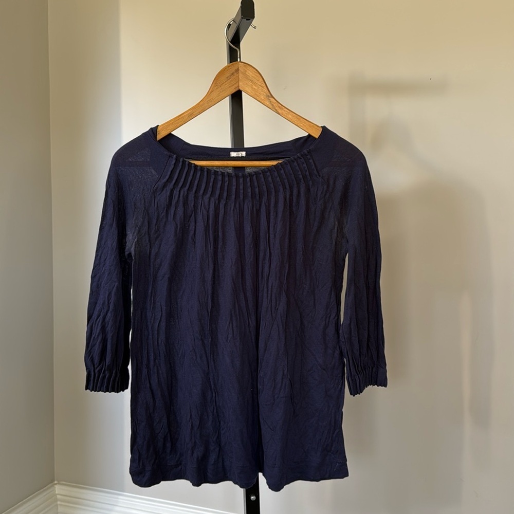 J Crew women’s navy blouse
